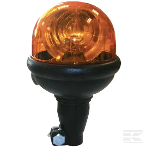 Girofaro alogeno “Saturnello Flex” AUSF1255 Sacex Ø130 mm 12V 55W – rotazione ambra, attacco DIN flessibile